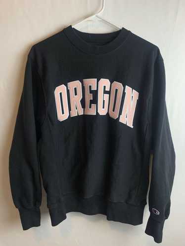 Champion Vintage Oregon Ducks Black Pink Pullover 