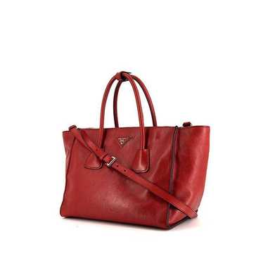 Prada Twin Zip shoulder bag in red leather Collec… - image 1