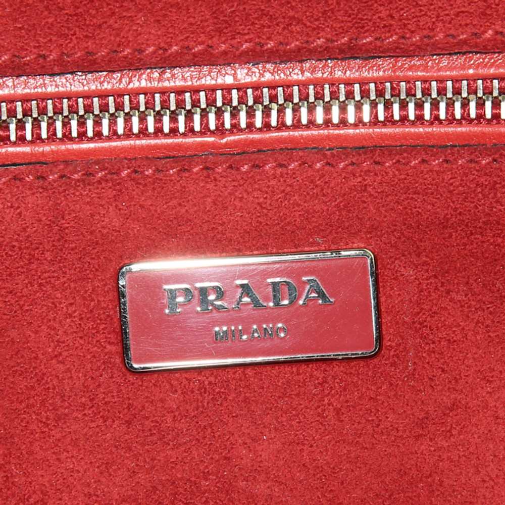 Prada Twin Zip shoulder bag in red leather Collec… - image 5