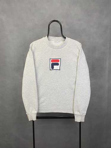 Fila × Streetwear × Vintage Fila Big Logo Grey Swe