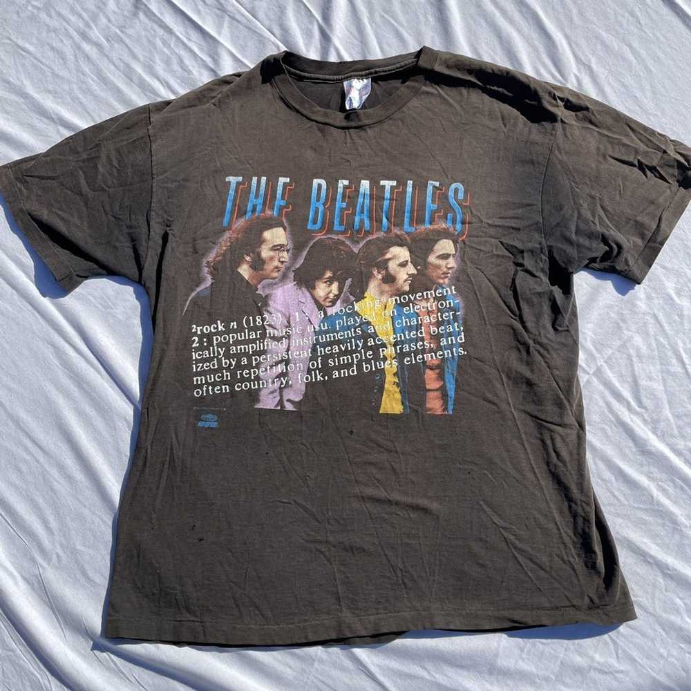 Rock T Shirt × Vintage 1991 Beatles definition of… - image 1