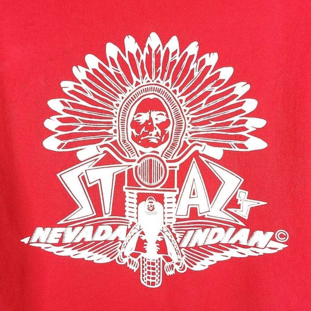 Vintage Stazs Nevada Indian Motorcycle T Shirt Vi… - image 4