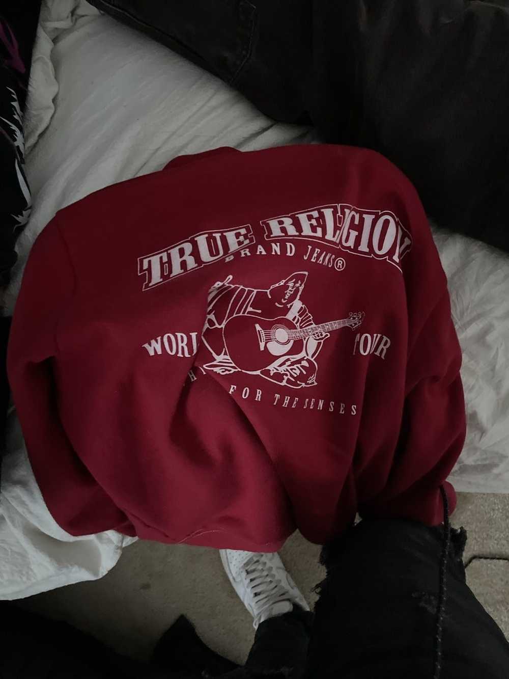 True Religion red true religion hoodie - image 1