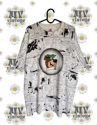 Vintage 90s Cartoon Network Boo Boo Yogi Bear TV Television Show T Shirt  Grunge