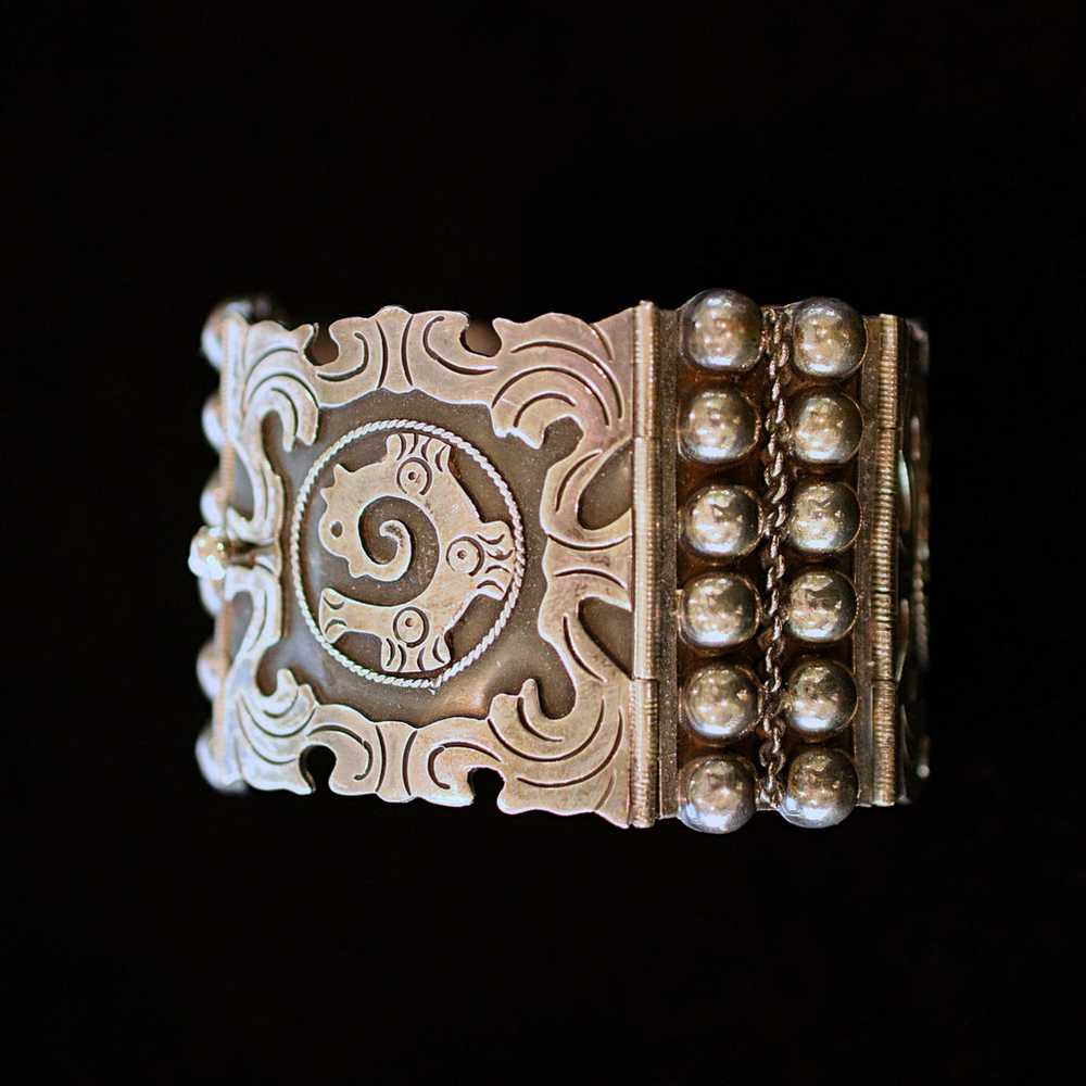 Vintage 925 Sterling Silver Ethnic Mexican Silver… - image 8