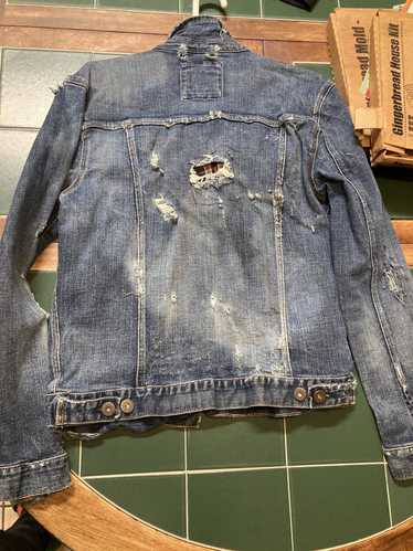 Vintage Absolutely shredded denim jacket. Absolute