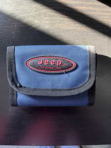 Jeep NAVY JEEP CANVAS TRIFOLD WALLET