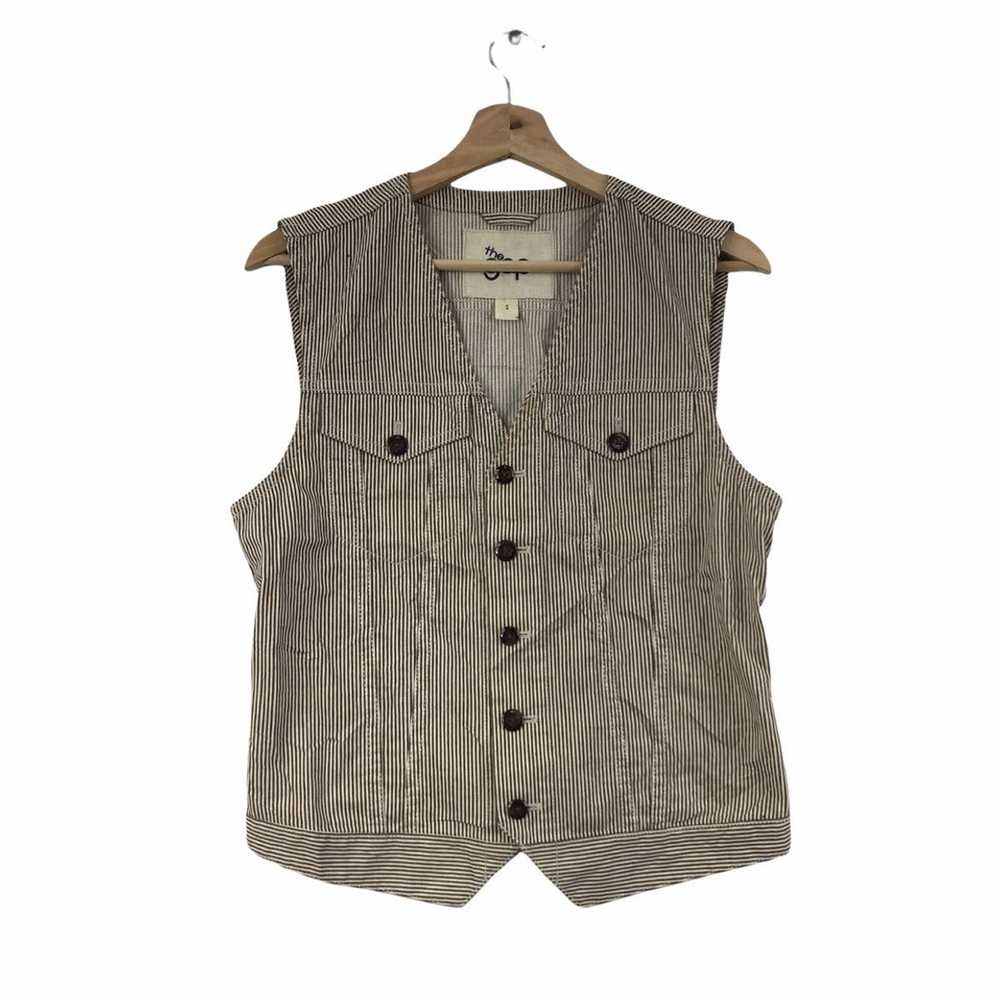 Gap Vintage GAP Hickory Stripe Vest Tactical Swea… - image 1