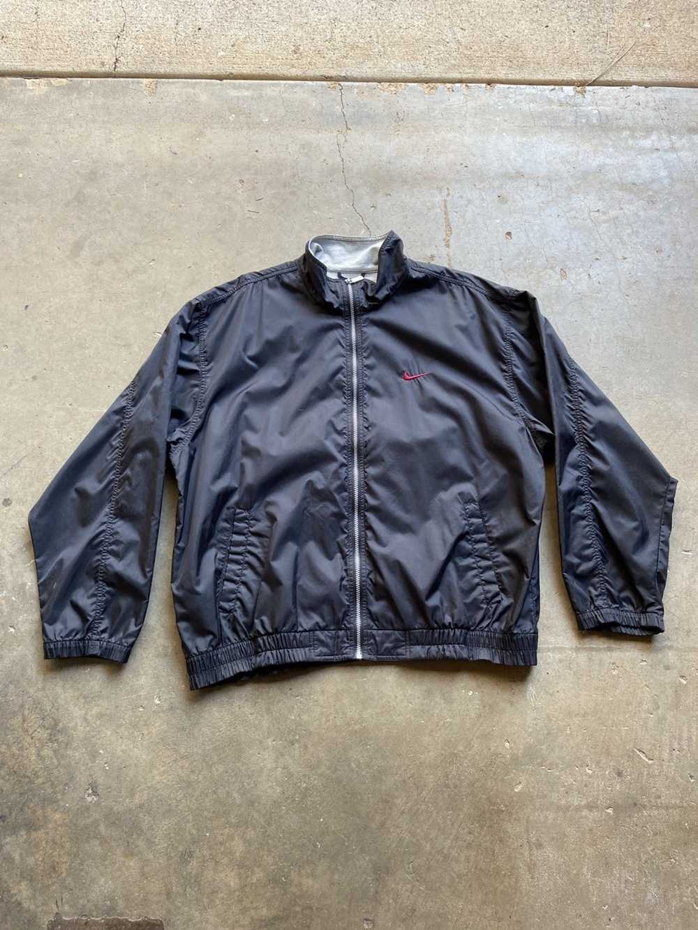 Nike × Vintage Black Nike windbreaker - image 1