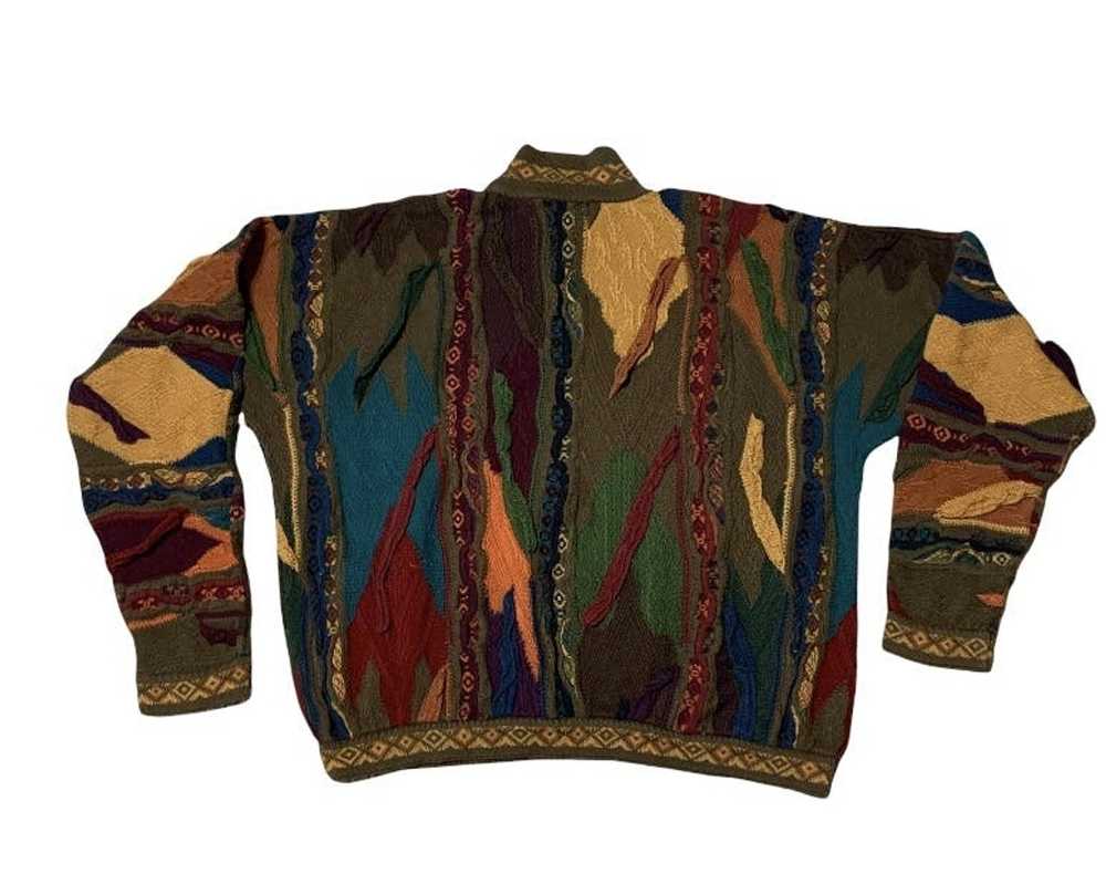 Coogi Vintage rare earth tone forest coogi sweate… - image 6