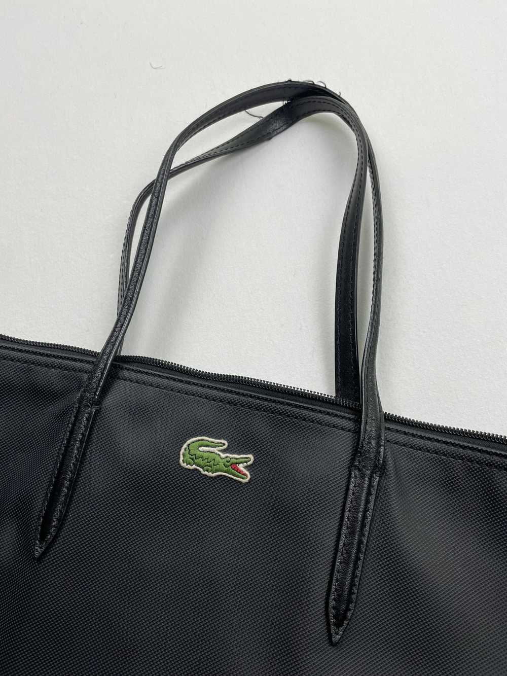 Lacoste Lacoste Tote Bag Black Croc Logo Designer… - image 9