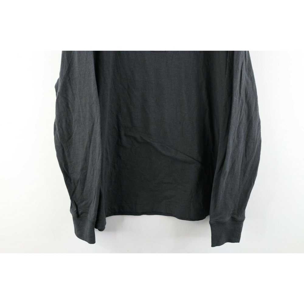 J.Crew J Crew Blank Long Sleeve Henley T-Shirt Ch… - image 3