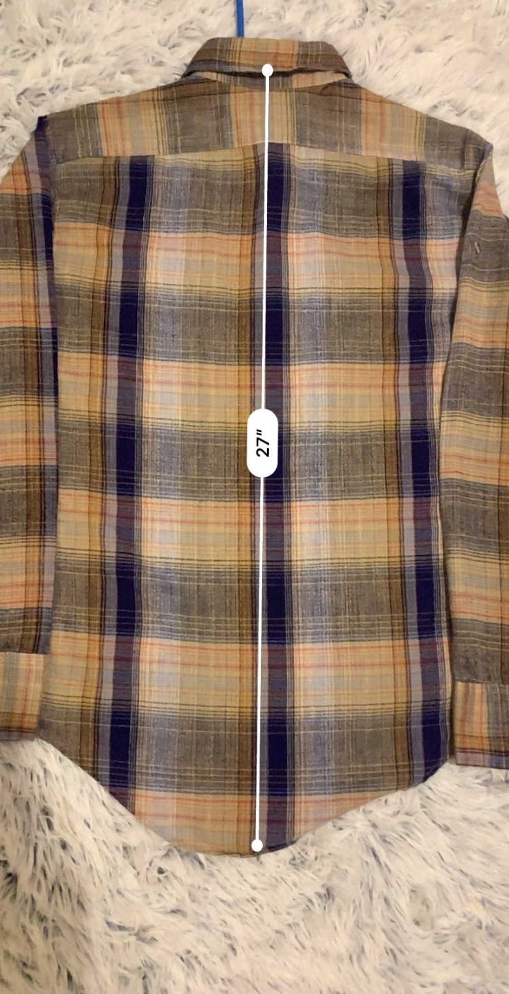 Vintage 1970 flannel sheer gauze thin soft - image 11