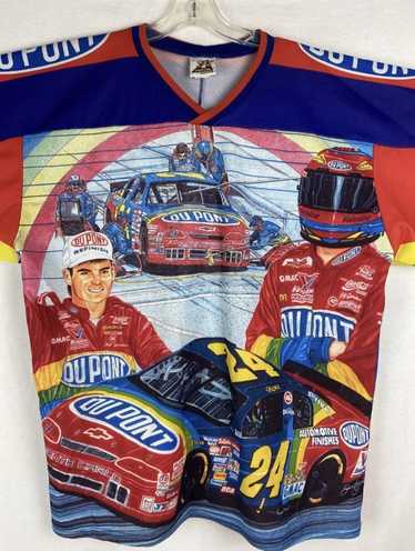 Vintage Vtg Jeff Gordon graphic nascar racing jers