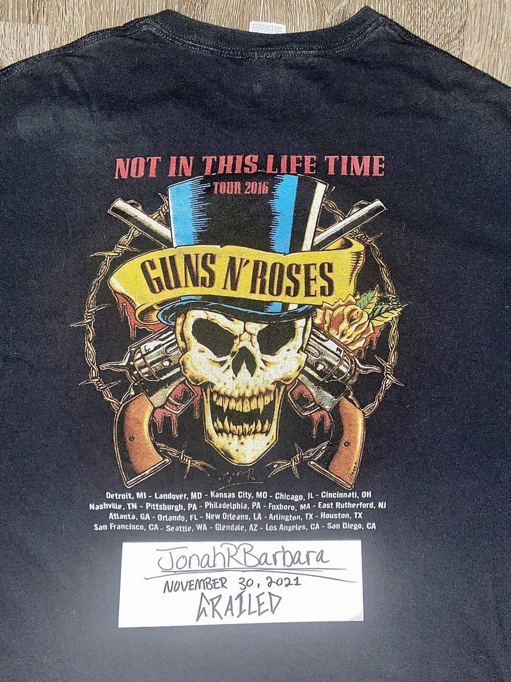 Guns N Roses × Vintage Guns 'N Roses 2016 tour t-… - image 4