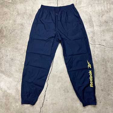 Vintage Nike Joggers Track Pants Mens XL Navy Blue Subtle Logo Baggy Fit 80s