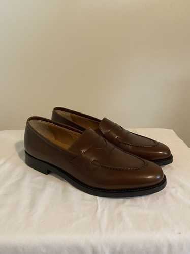 Founders SAMPLE: Tan Brown Calfskin Strap Loafer