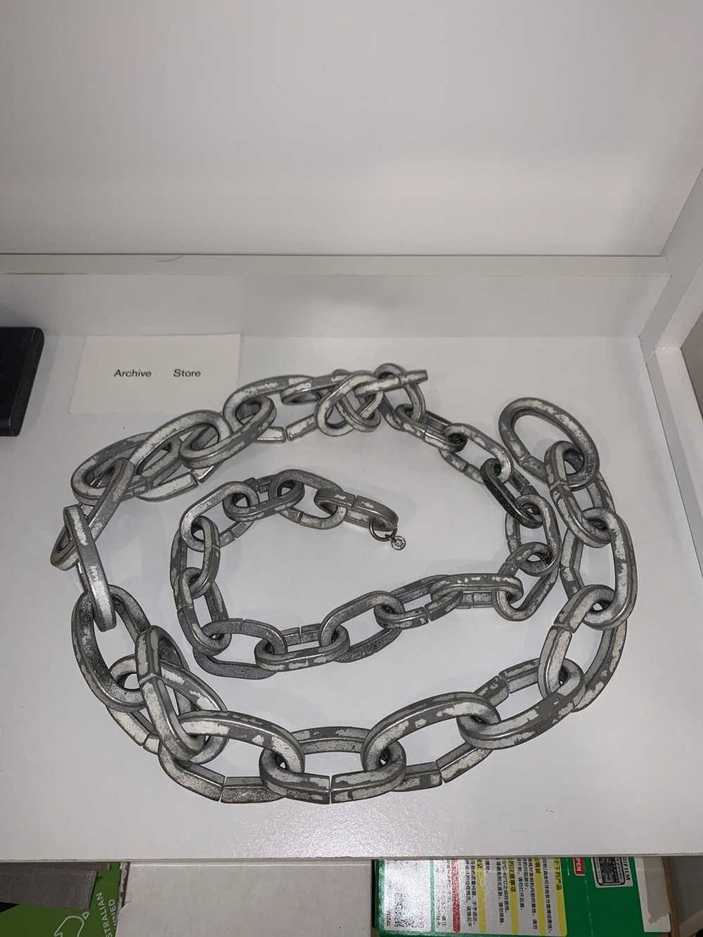 Undercover 06ss “T” Runway chain belt - Gem