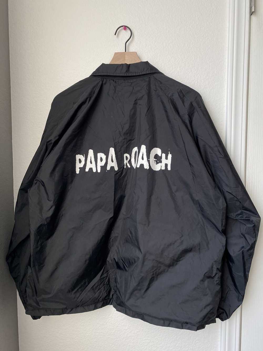 Band Tees × Vintage vintage papa roach jacket gra… - image 1