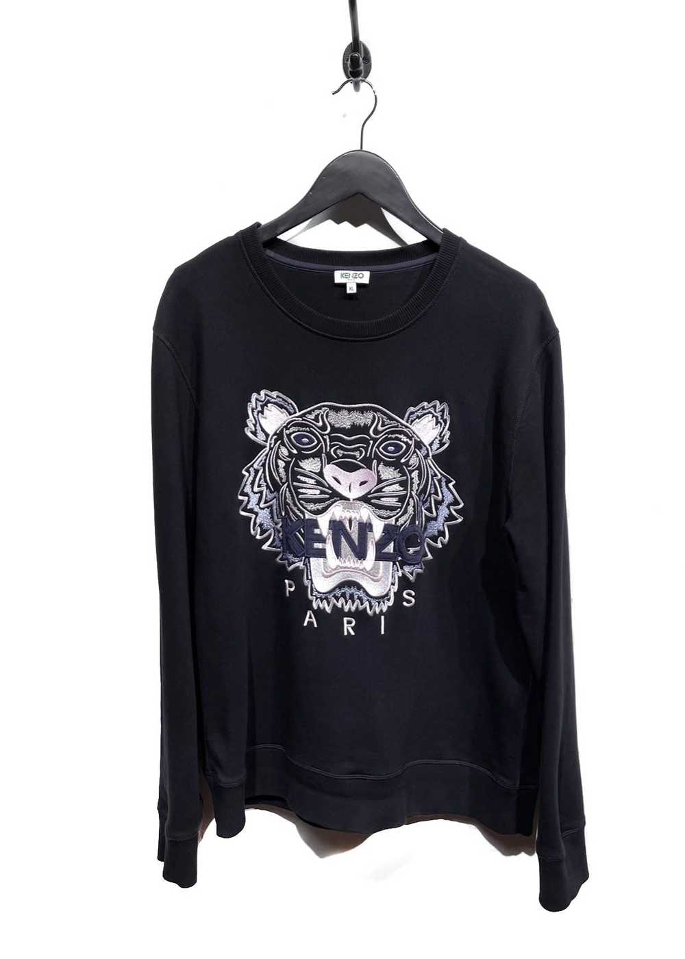 Kenzo Kenzo Pink Tiger Embroidered Black Sweatshi… - image 1