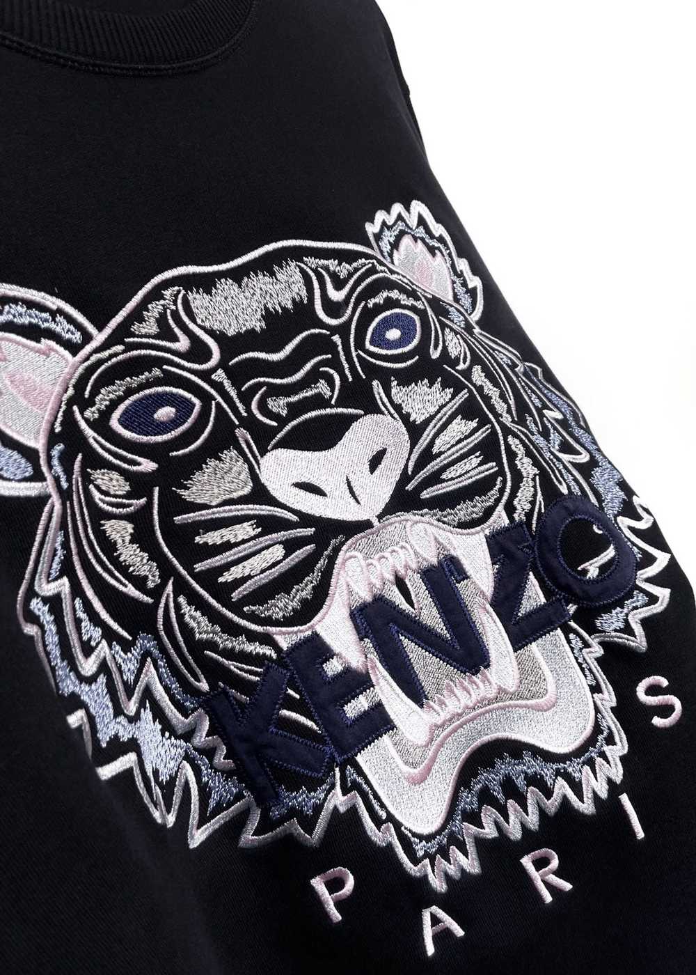 Kenzo Kenzo Pink Tiger Embroidered Black Sweatshi… - image 3