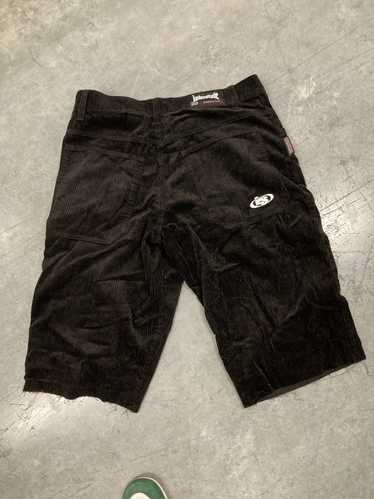 Vintage VTG Y2k Baggy Black Deep Corduroy Shorts 3