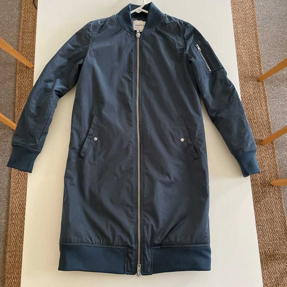 Members Only Members Only Navy Elongated Bomber - image 1