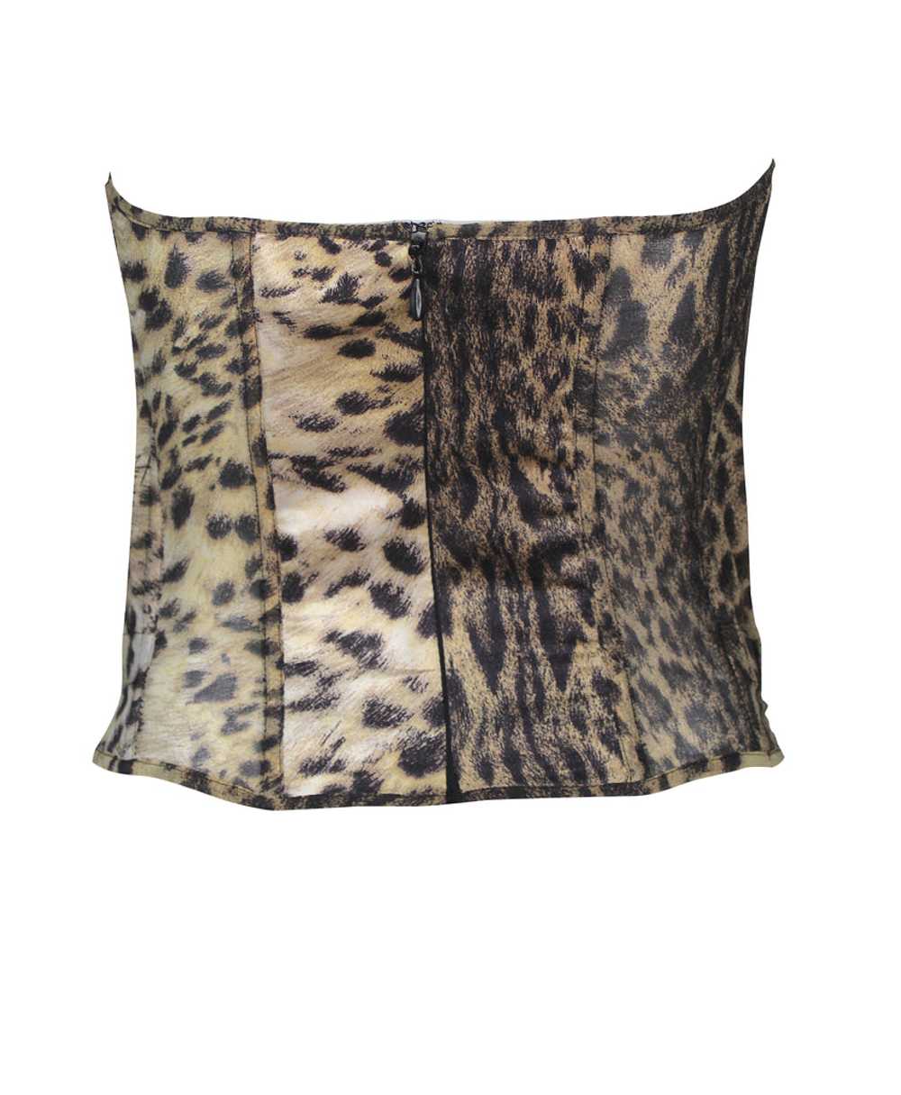 Just Cavalli Leopard Print Silk, Dragon Appliqué … - image 3