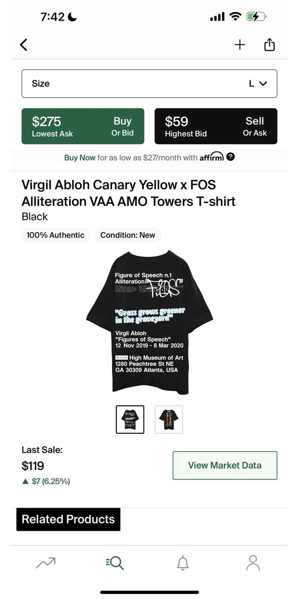 Virgil Abloh VIRGIL ABLOH “FIGURES OF SPEECH” T-S… - image 5