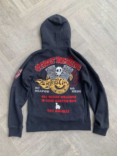 Japanese Brand Street Bombing Embroidered Hooded J