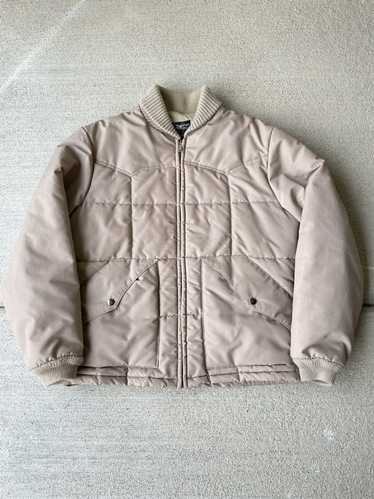 Vintage 80’s Vintage Cream Tan Puffer jacket - image 1