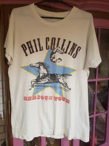 Rock T Shirt × Tour Tee Phil Collins Concert Tour 