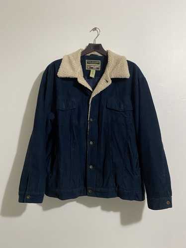 Vintage Steve & Barrys Navy Corduroy Sherpa Jacket