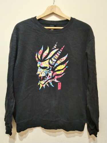 Japanese Brand Oniarai skuls sweatshirt - image 1