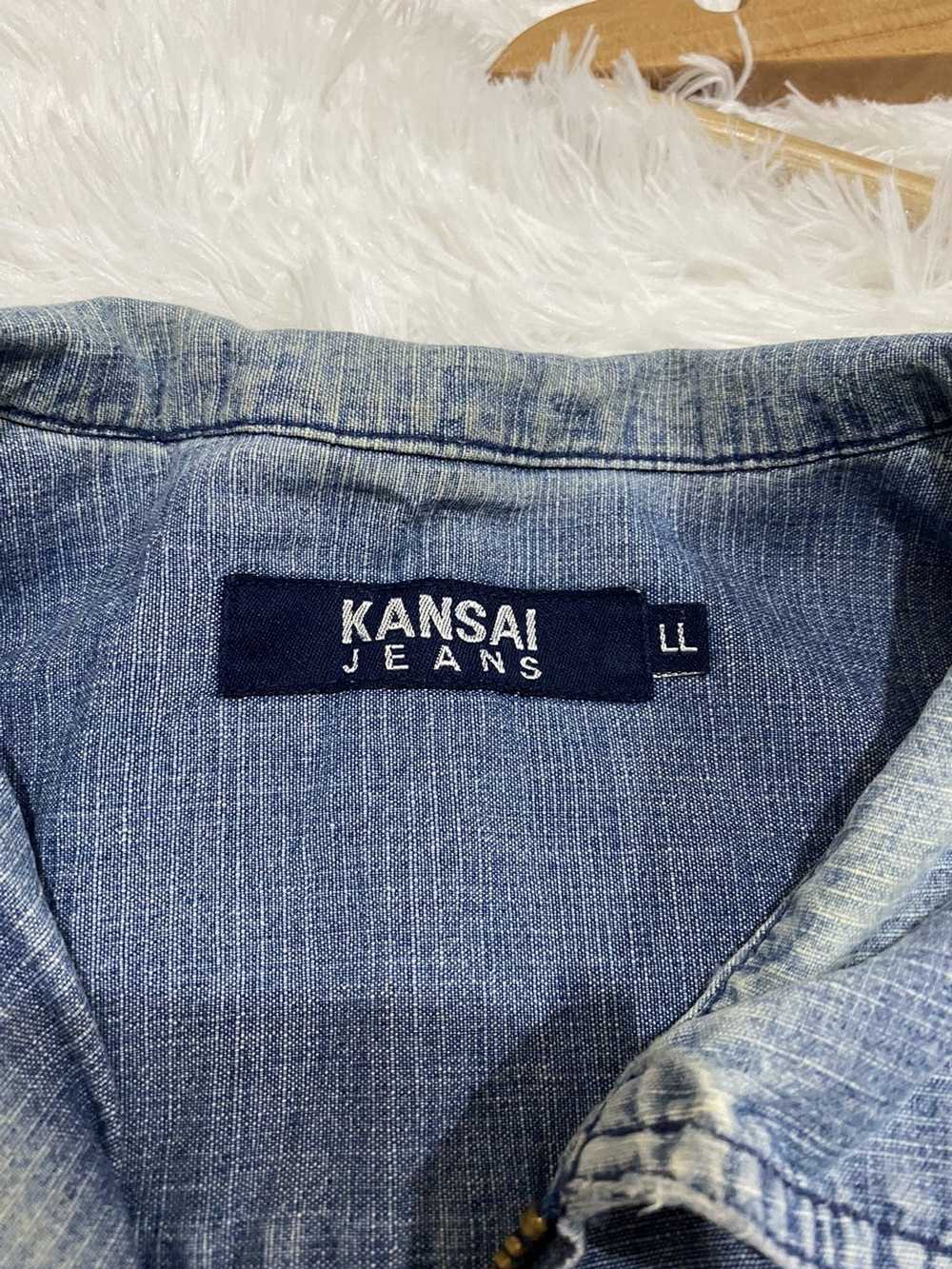 Kansai Yamamoto Distressed Kansai Jeans Denim Jac… - image 3