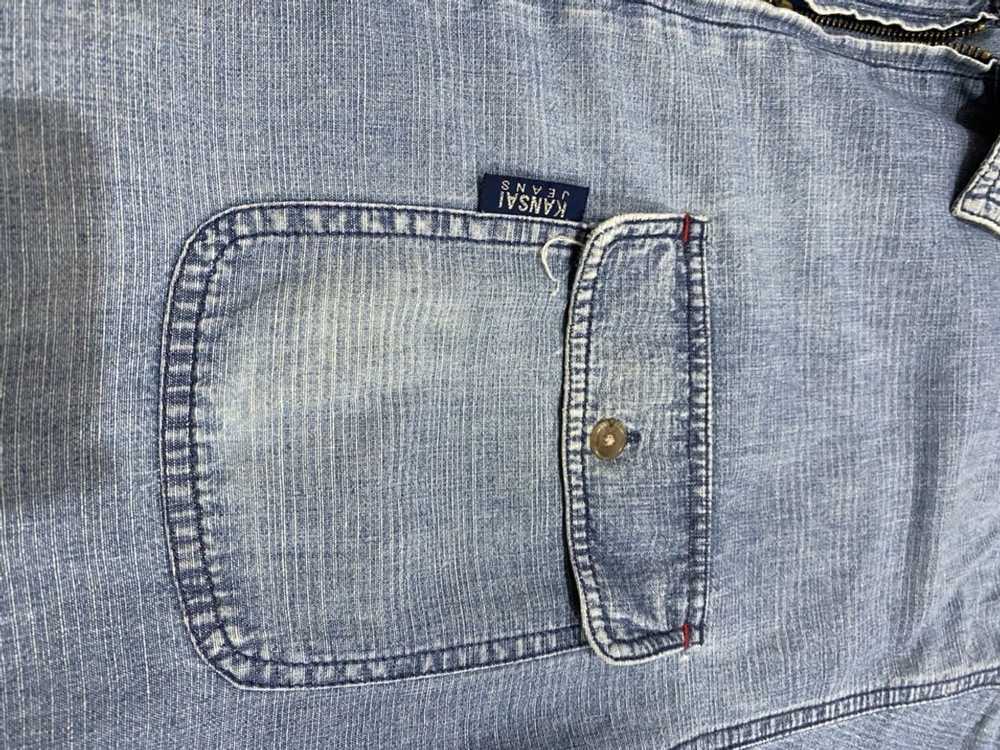 Kansai Yamamoto Distressed Kansai Jeans Denim Jac… - image 5