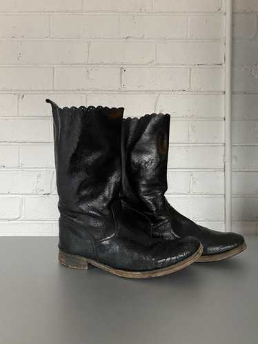 Undercover **Rare** Undercover Crackle Boots - image 1