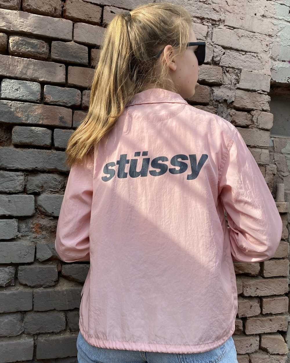 Stussy Stussy women’s pink bomber coach jacket - Gem