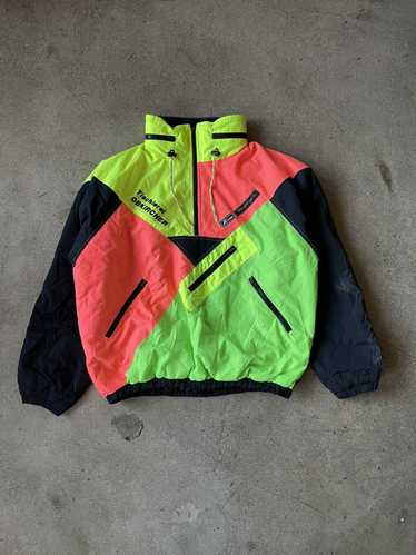 Kway Vintage Kway Neon Color Block Jacket