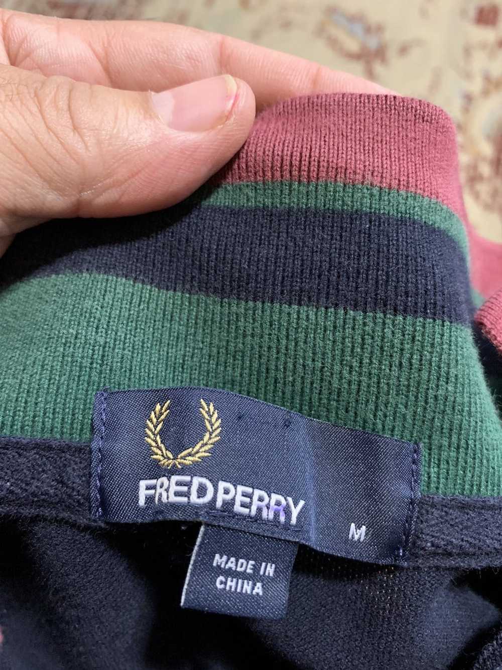 Fred Perry SS polo knit w/ contrast striped colla… - image 9