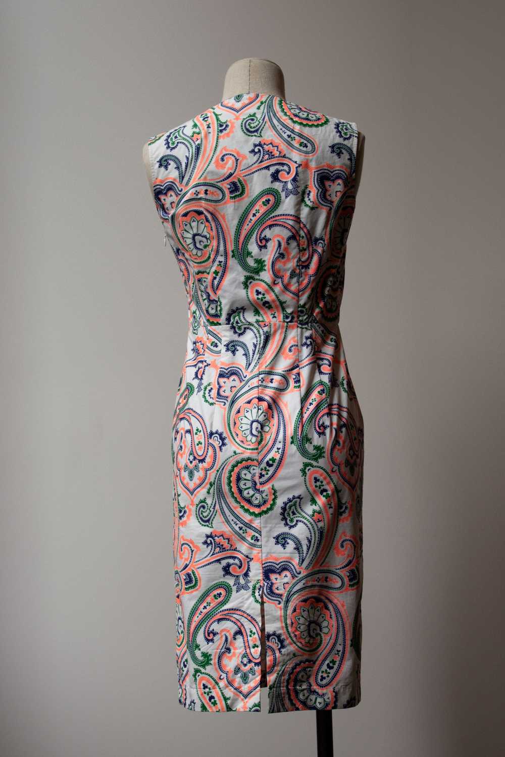 Jil Sander by Raf Simons paisley cotton dress - image 4