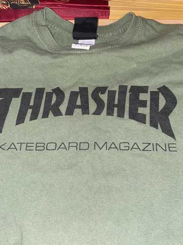 Thrasher Thrasher Dark Green Magazine Logo Shirt - image 1