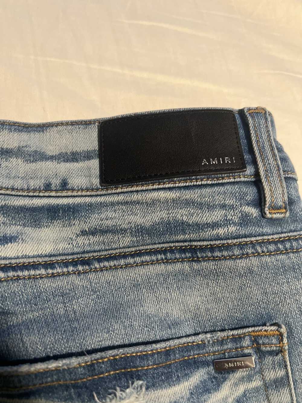 Amiri Varsity Logo Patch Jeans size 38 - image 4