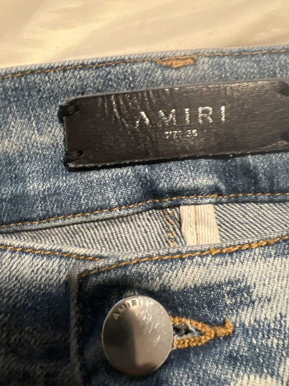 Amiri Varsity Logo Patch Jeans size 38 - image 5