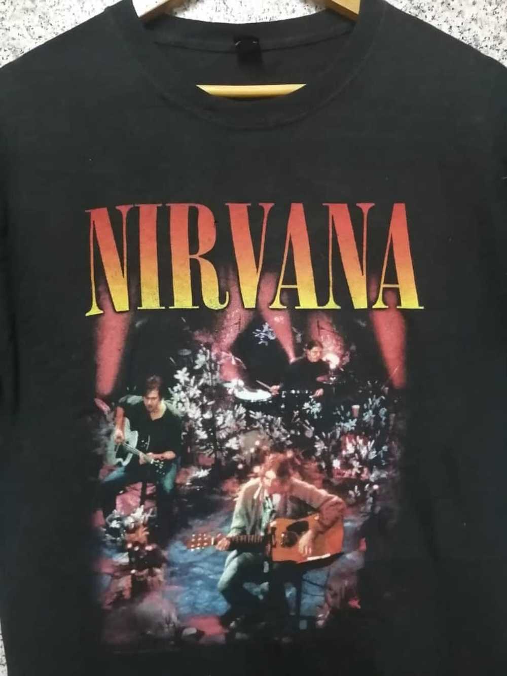 Band Tees × Kurt Cobain × Vintage NIRVANA TEE VER… - image 3