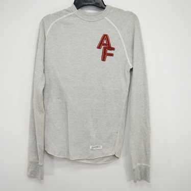 Abercrombie & Fitch × Vintage Gray Crew Neck Long… - image 1