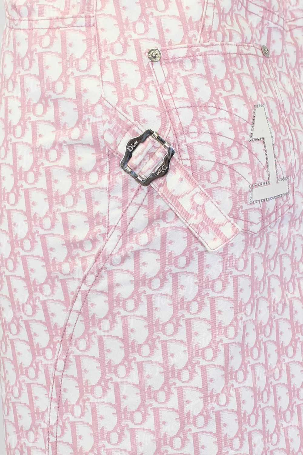 Christian Dior Pink Trotter Monogram Logo Print P… - image 3