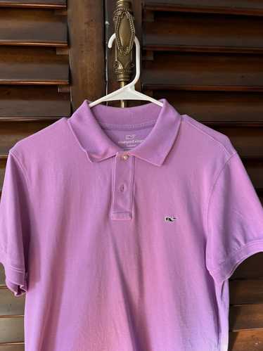 Vineyard Vines Purple short sleeve VV polo