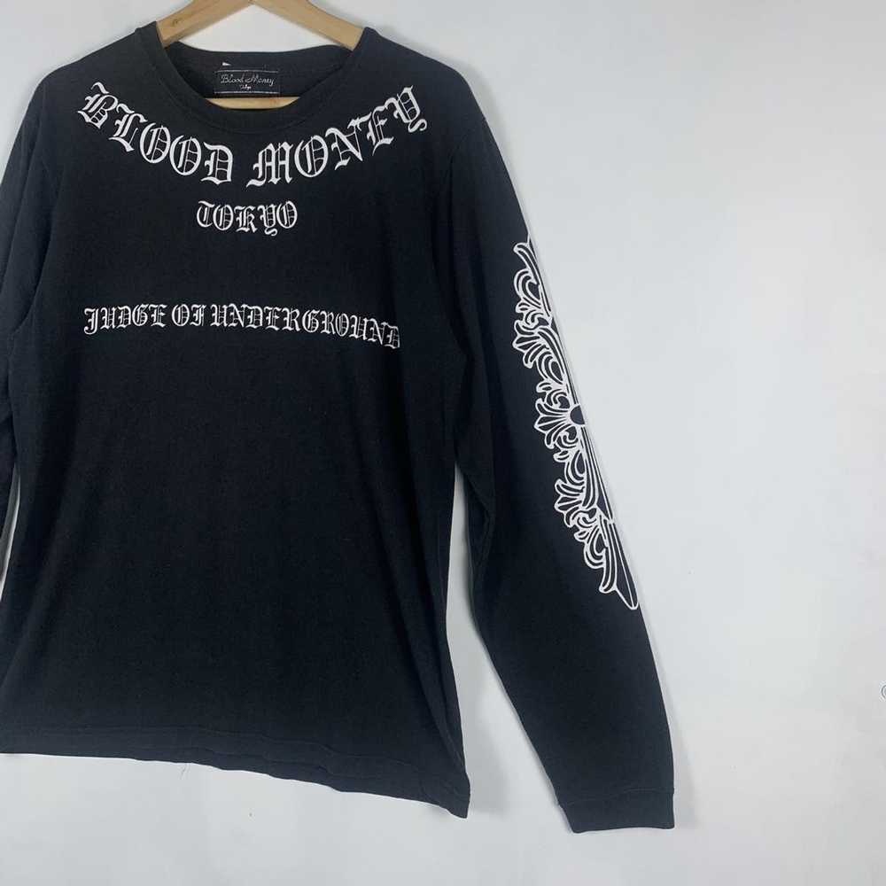 Japanese Brand long sleeve t-shirt blood money - image 2