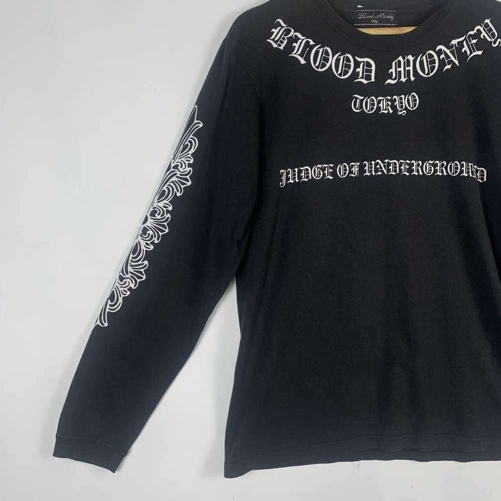 Japanese Brand long sleeve t-shirt blood money - image 3